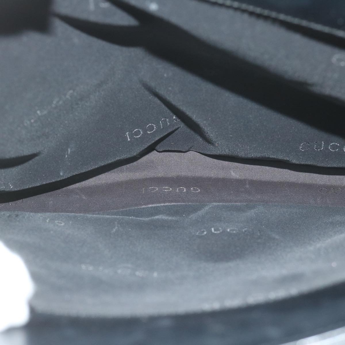 GUCCI Tote Bag Nylon Black 61266