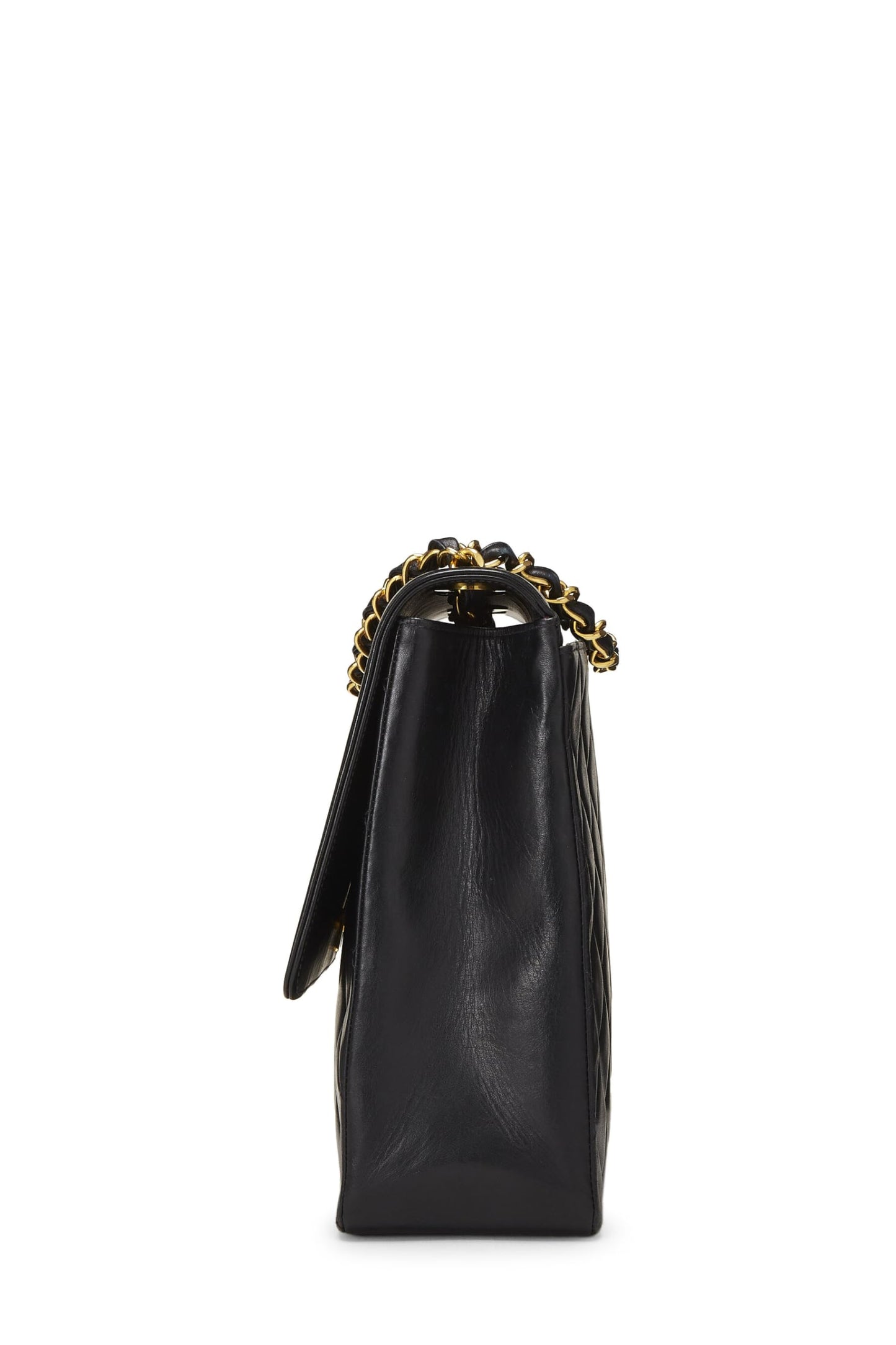 Chanel,  Black Lambskin 'CC' Flap Maxi, Black