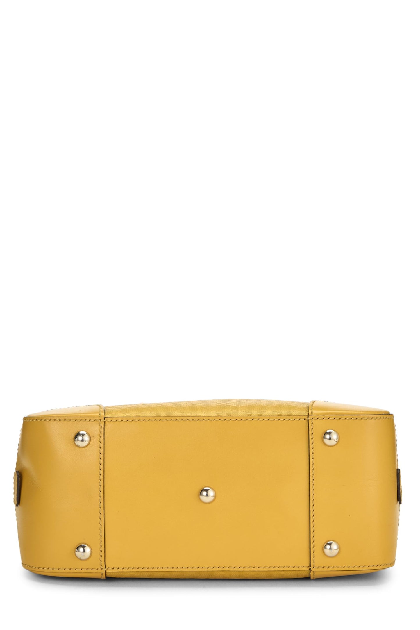 Gucci,  Yellow Diamante Coated Canvas Top Handle Bag, Yellow