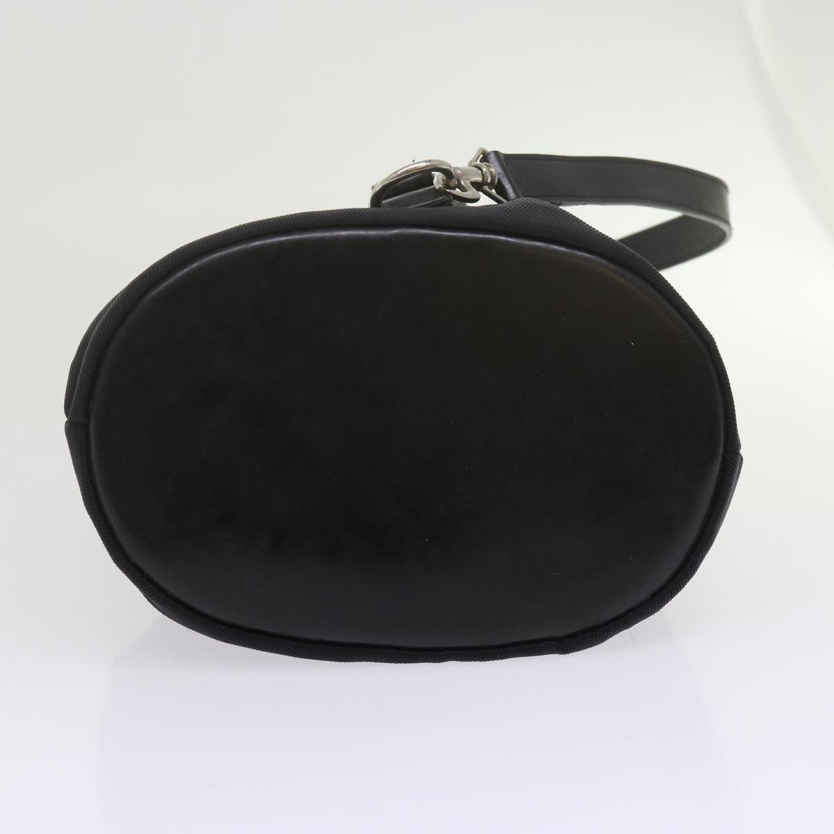 GUCCI Bamboo Hand Bag Nylon 2way Black 61327