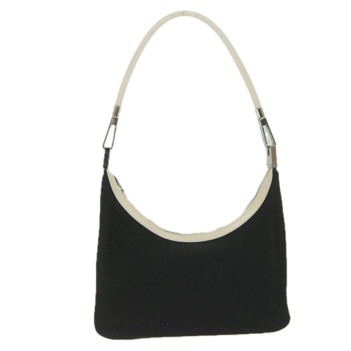 GUCCI Shoulder Bag Canvas White Black 001 3812 61341