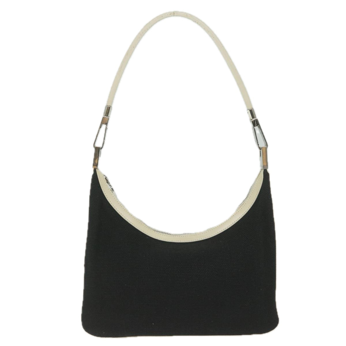GUCCI Shoulder Bag Canvas White Black 001 3812 61341