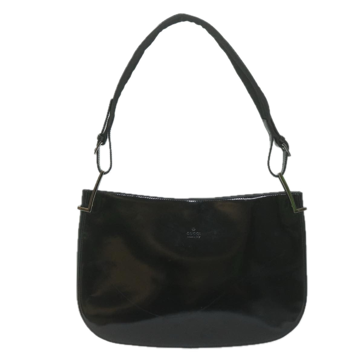 GUCCI Shoulder Bag Enamel Black 001 3193 61342
