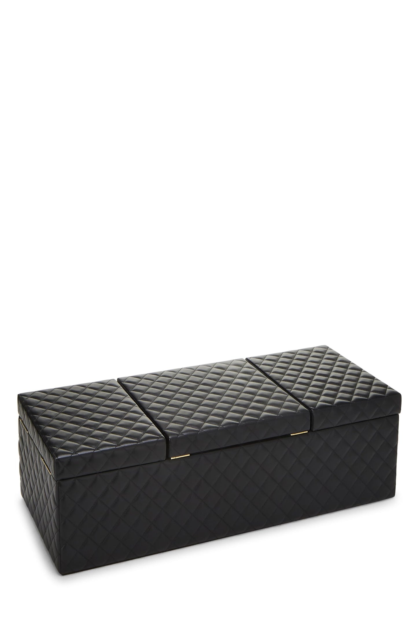 Chanel,  Black Quilted Lambskin Jewelry Chest Large, Black