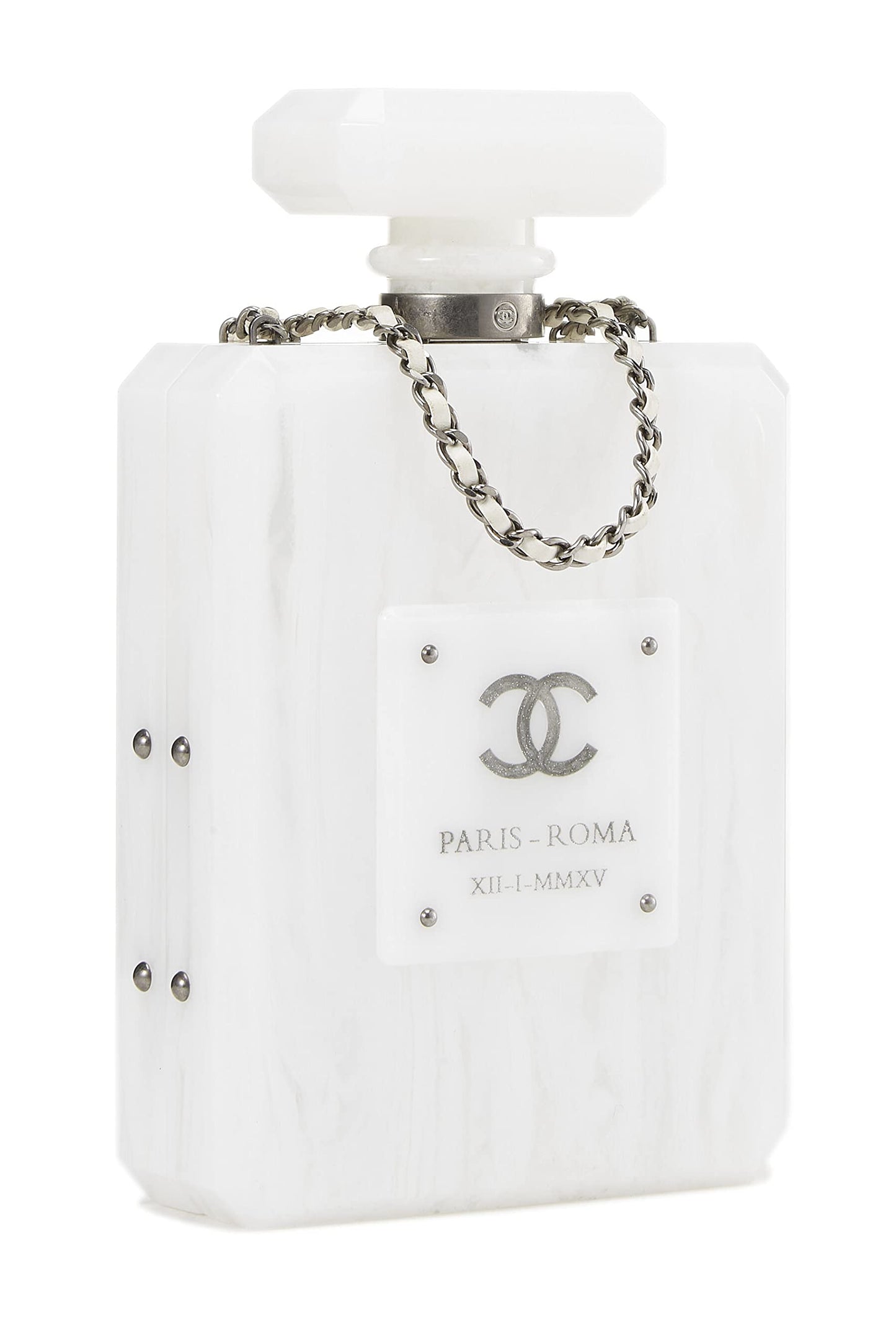 Chanel,  White Acrylic Perfume MinaudiÃƒÆ’Ã‚Â¨re, White