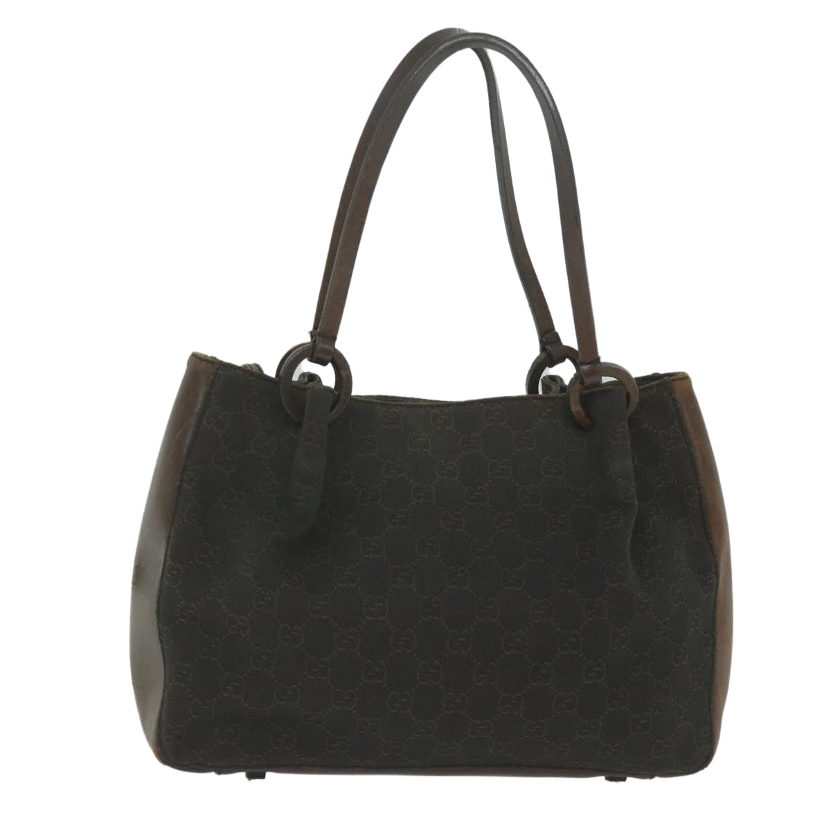 GUCCI GG Canvas Hand Bag Brown 101919 61420