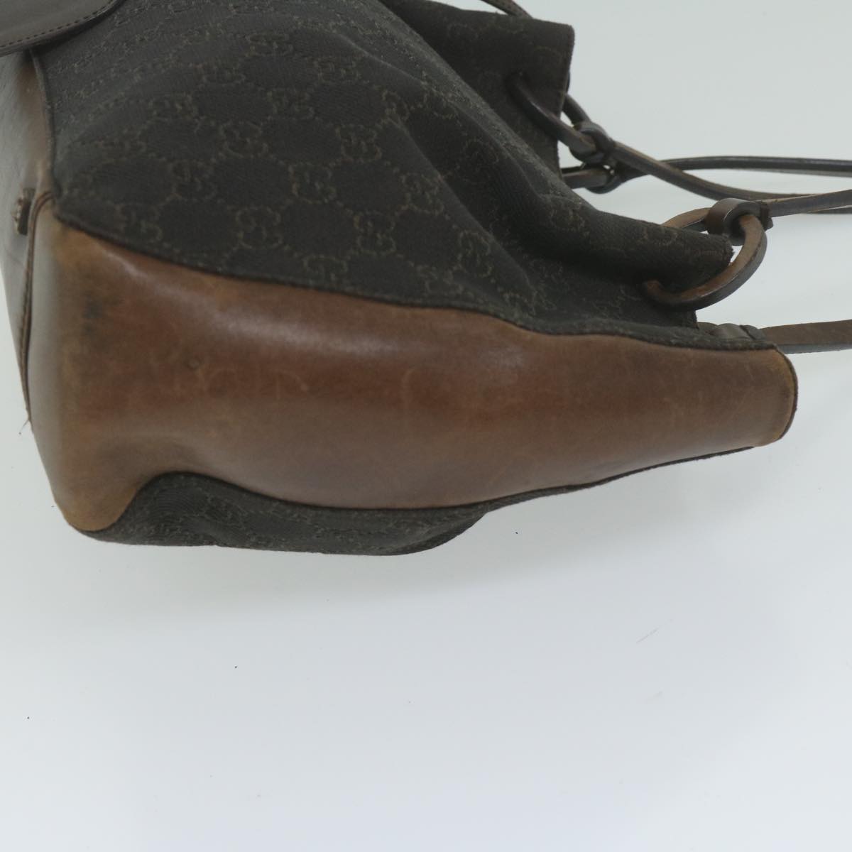 GUCCI GG Canvas Hand Bag Brown 101919 61420