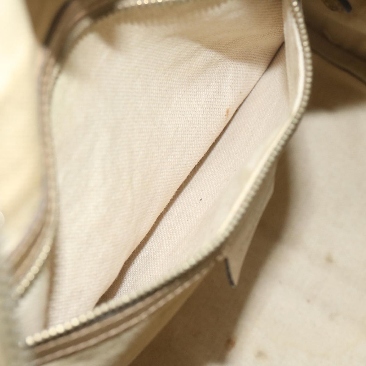 GUCCI GG Canvas Hand Bag Gold 193603 61422