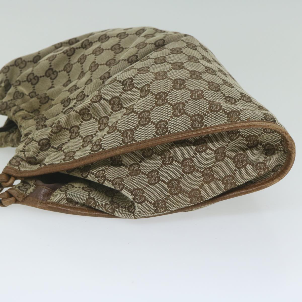 GUCCI GG Canvas Hand Bag Beige 76554 61426