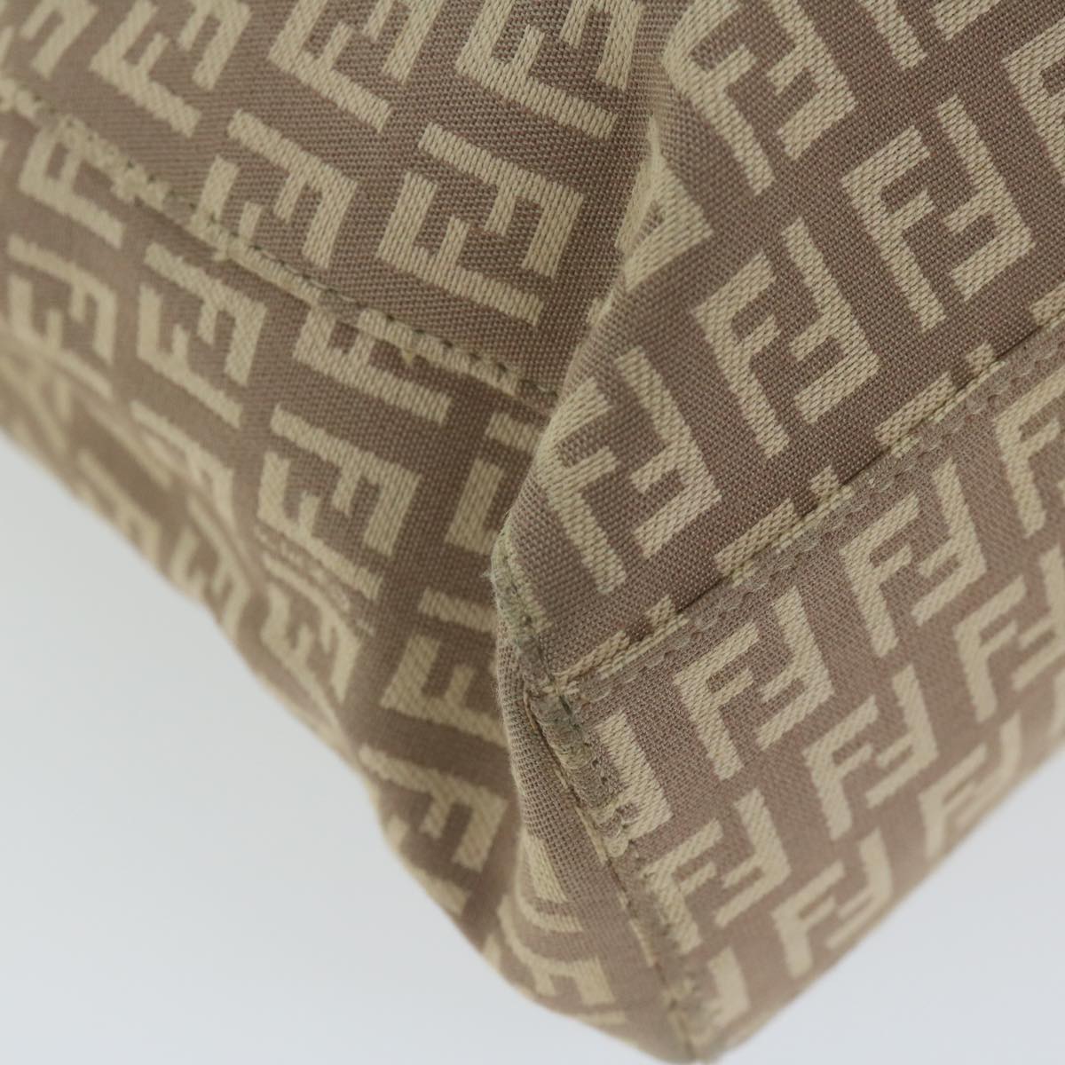 FENDI Zucchino Canvas Hand Bag Beige 61442