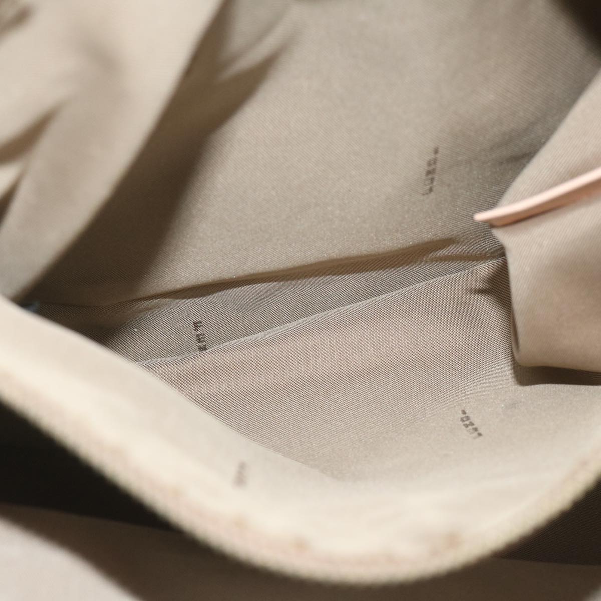 FENDI Zucchino Canvas Hand Bag Beige 61442
