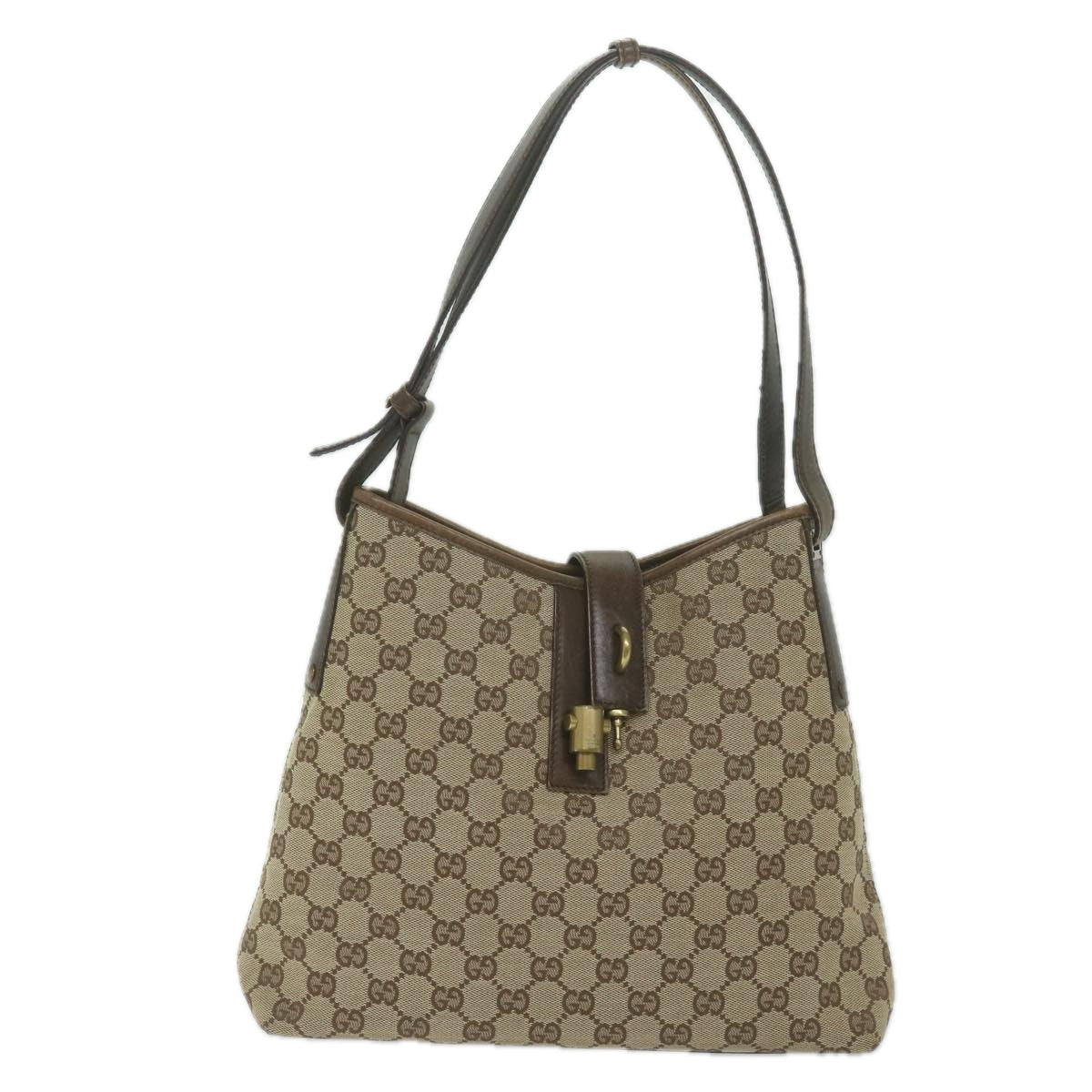 GUCCI GG Canvas Jackie Shoulder Bag Beige 110291 61488