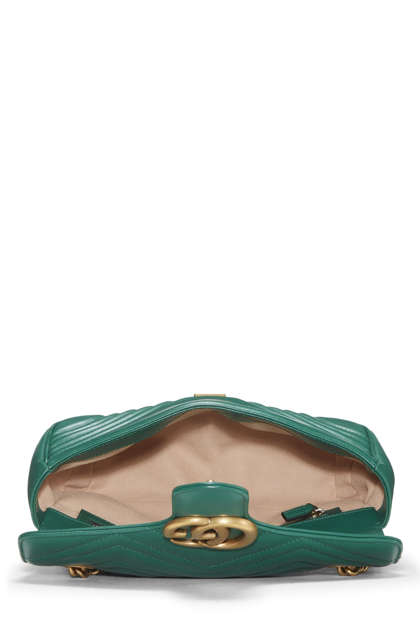 Gucci,  Green Leather GG Marmont MatelassÃƒÆ’Ã‚Â© Mini, Green