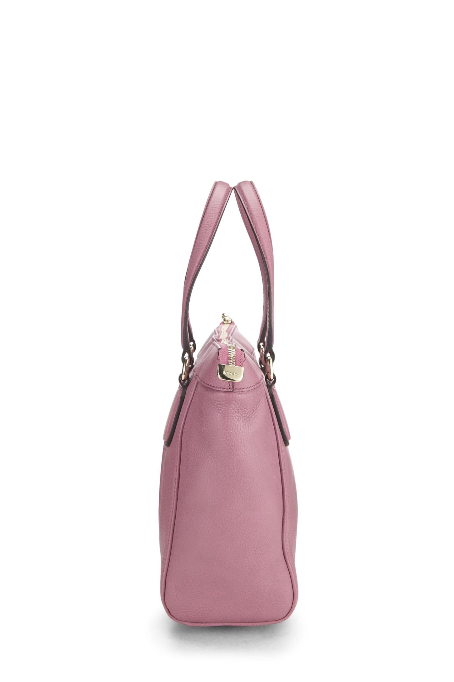 Gucci,  Pink Grained Leather Soho Zip Tote, Pink
