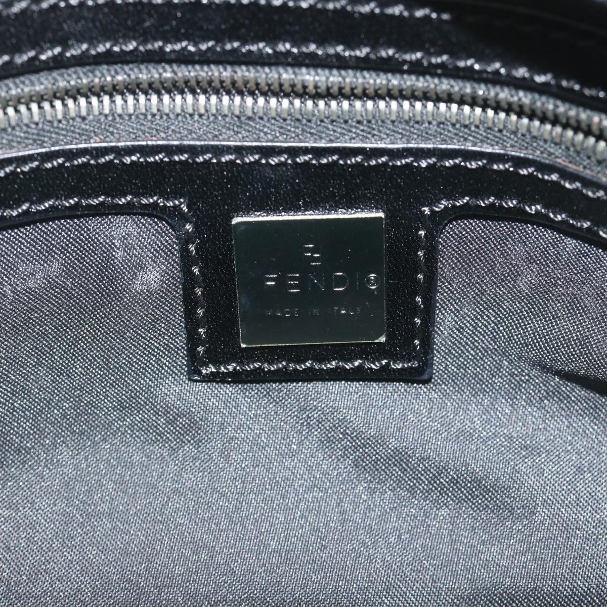 FENDI Zucca Canvas Hand Bag Black 61538