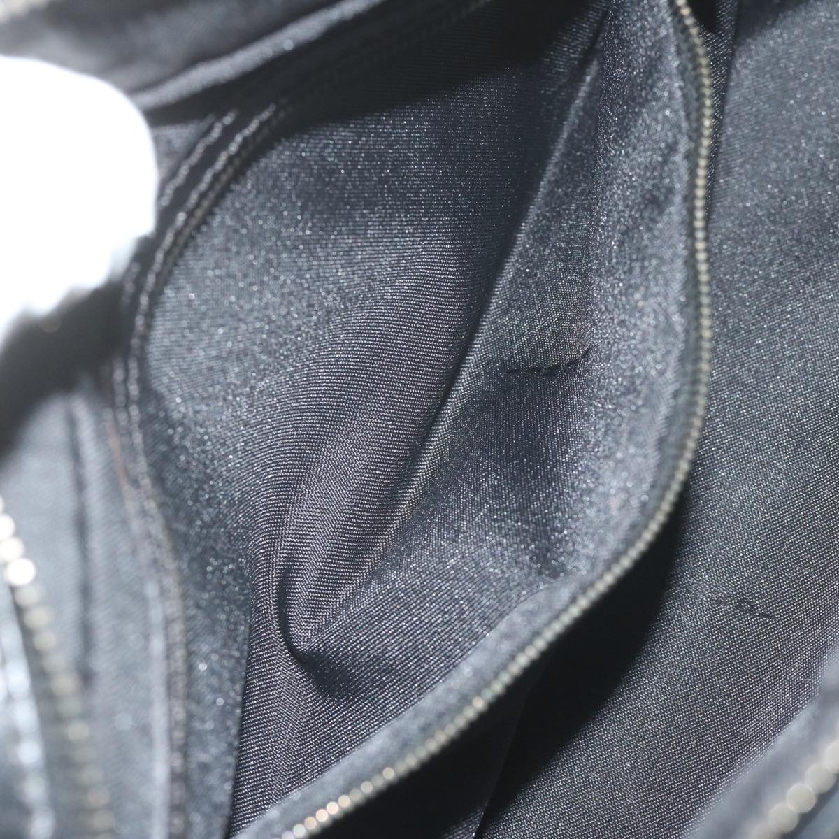 FENDI Zucca Canvas Hand Bag Black 61538