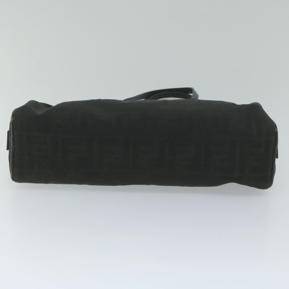 FENDI Zucca Canvas Hand Bag Black 61538