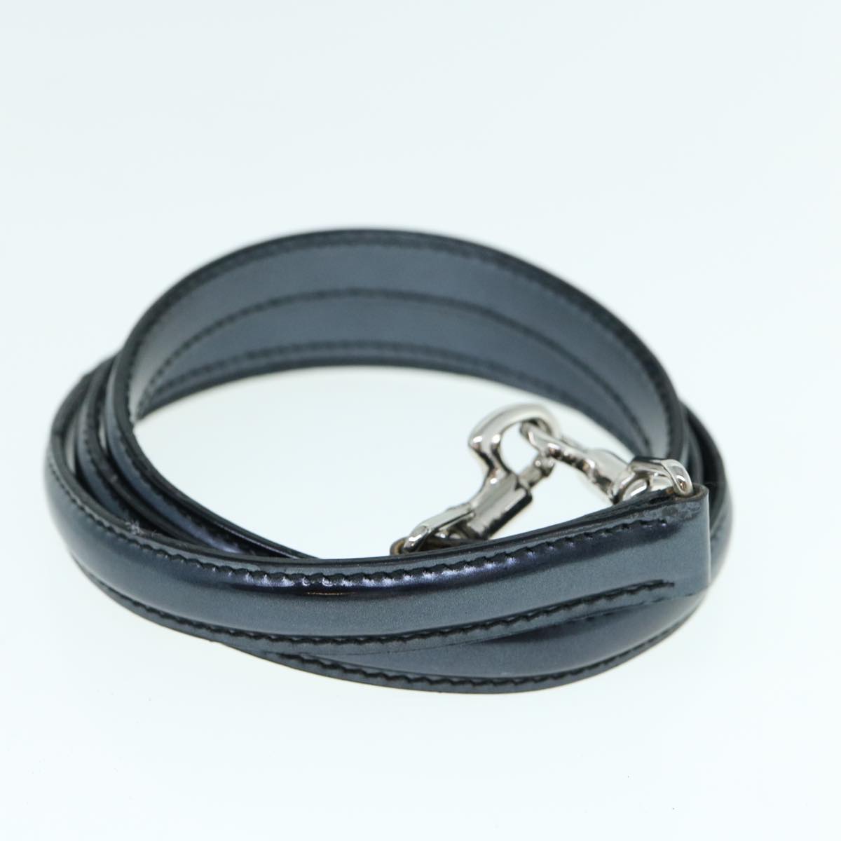 GUCCI Hand Bag Patent leather 2way Black 61541