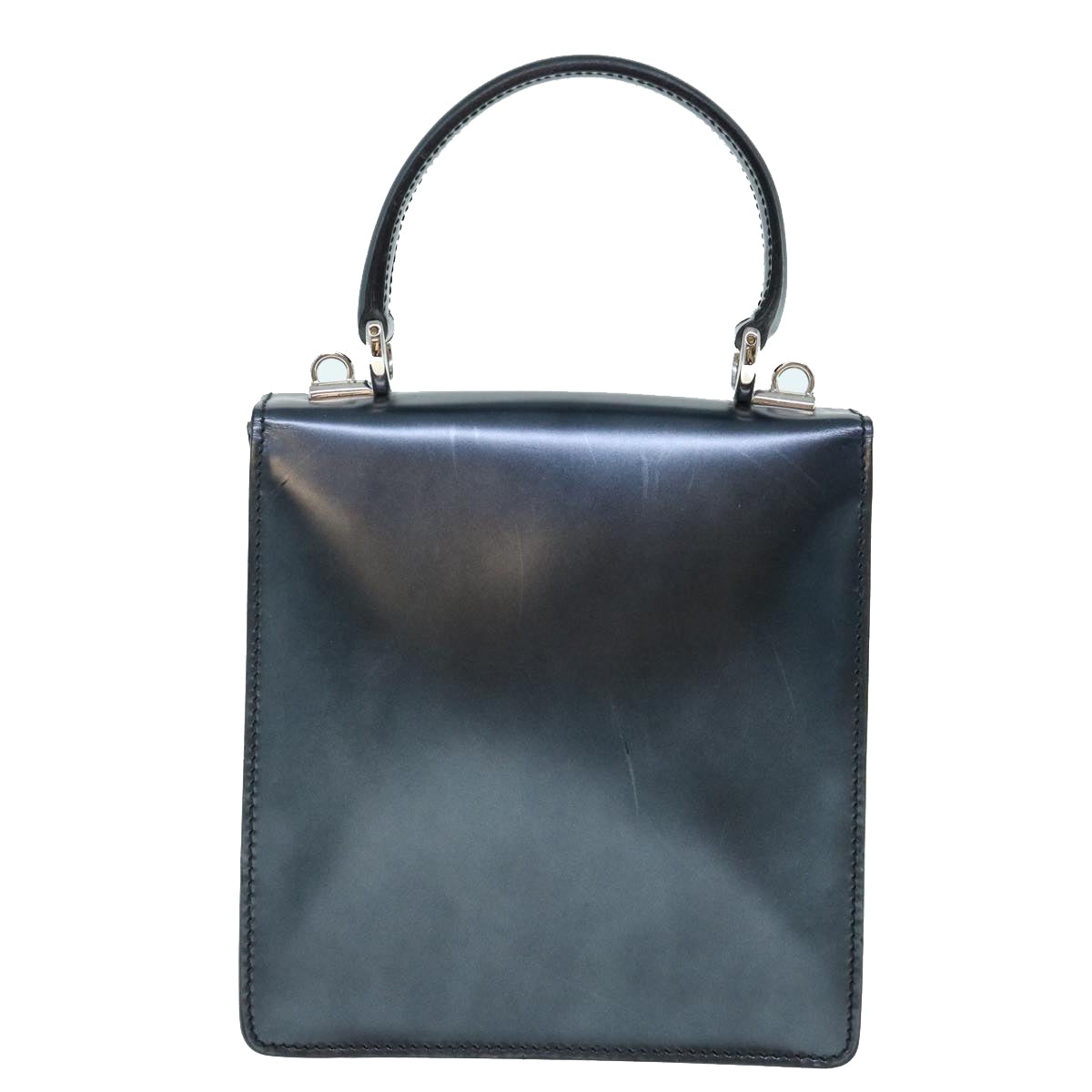 GUCCI Hand Bag Patent leather 2way Black 61541