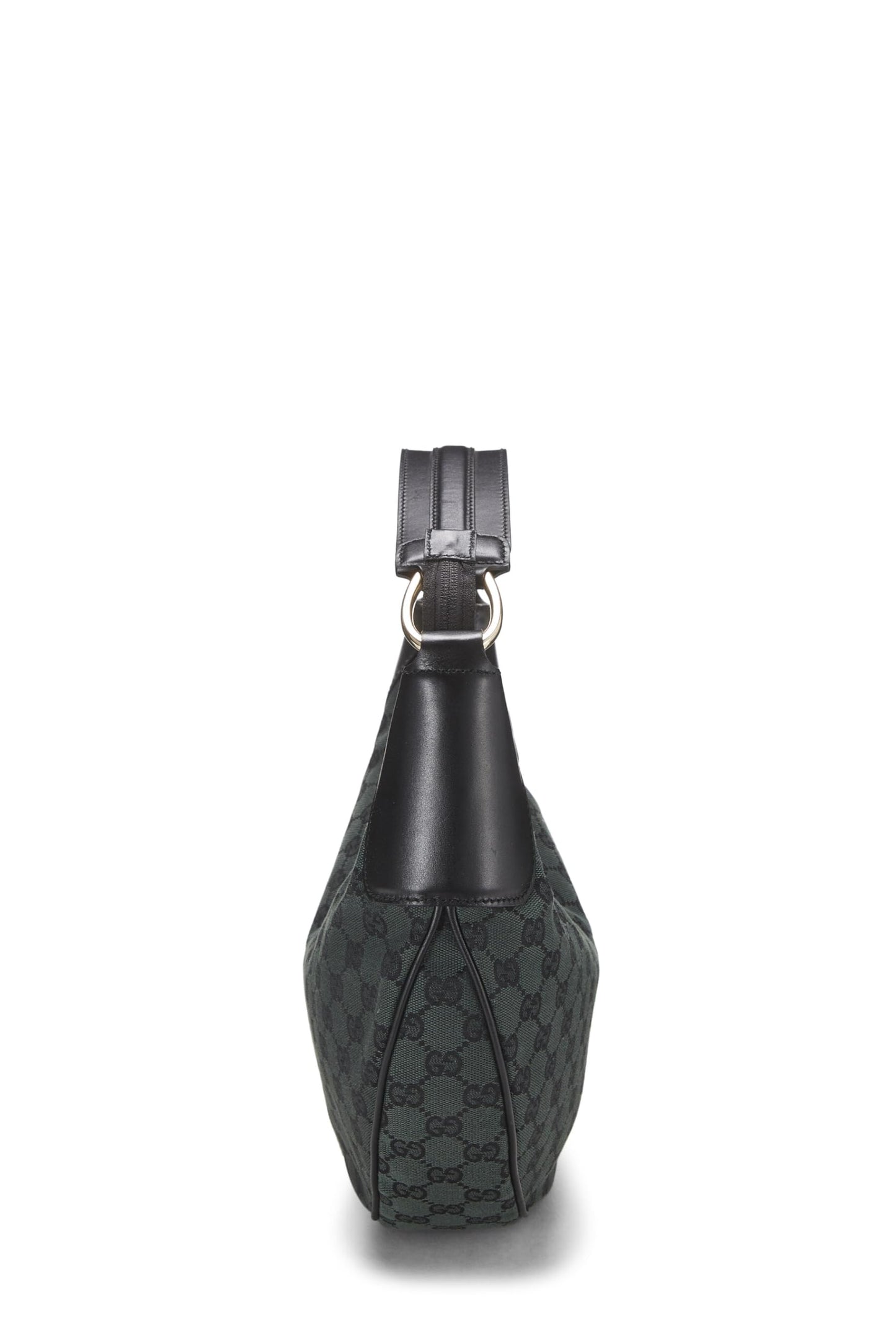 Gucci,  Green GG Canvas Half Moon Hobo, Green