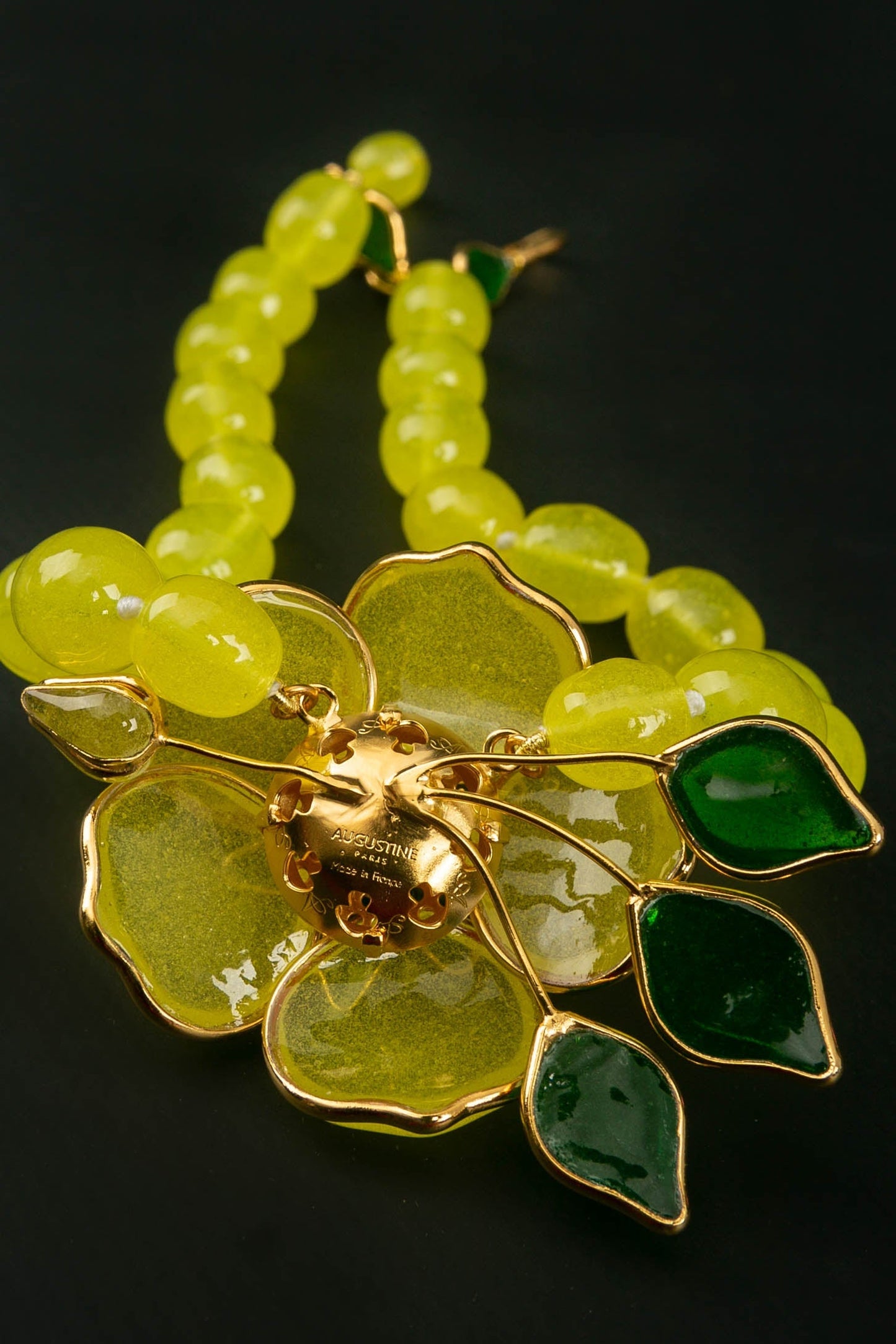 Collier en pÃƒÆ’Ã‚Â¢te de verre Augustine