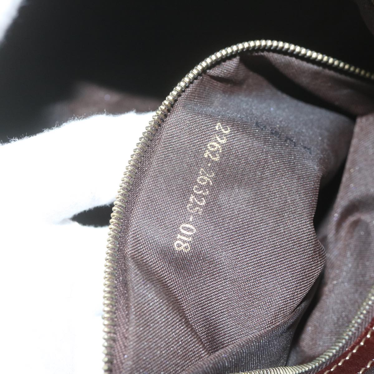 FENDI Zucchino Canvas Mamma Baguette Shoulder Bag Coated Canvas Brown 61639
