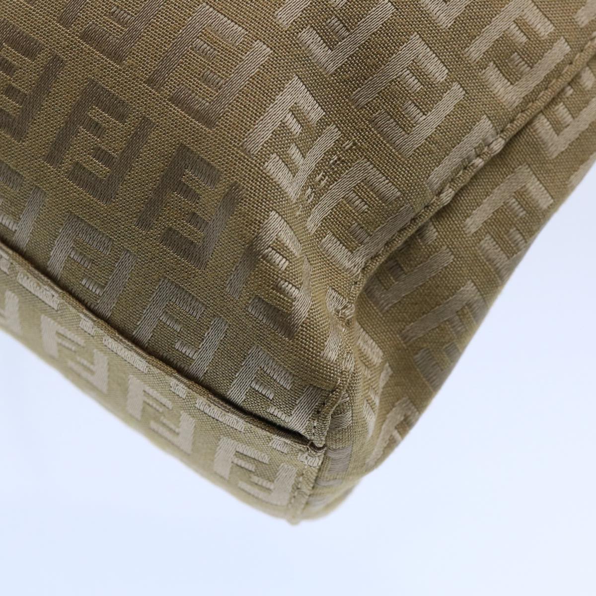 FENDI Zucchino Canvas Hand Bag Beige 61641