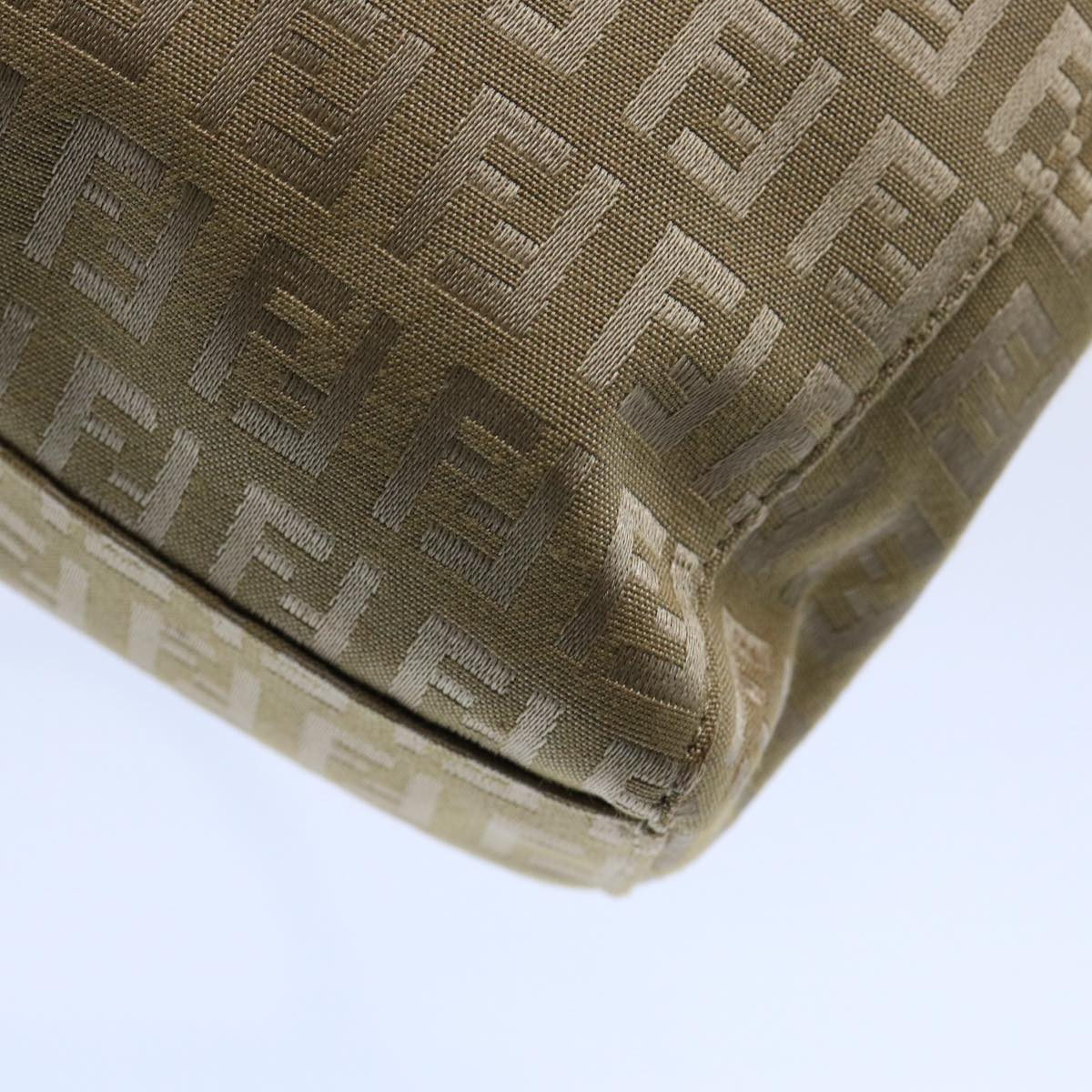 FENDI Zucchino Canvas Hand Bag Beige 61641