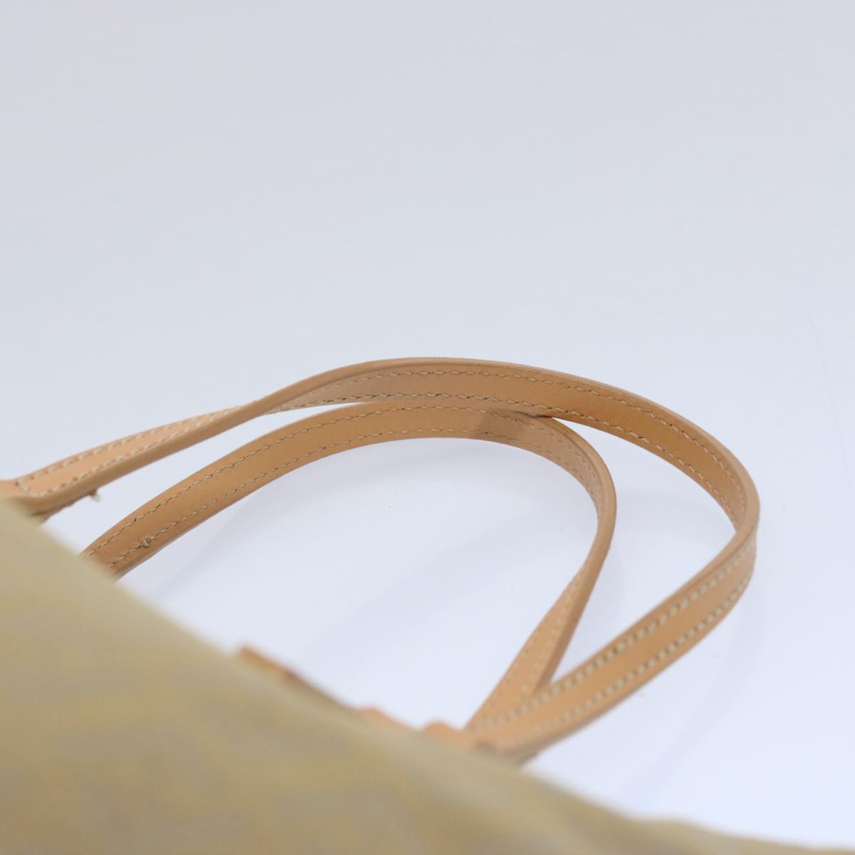 FENDI Zucchino Canvas Hand Bag Beige 61641