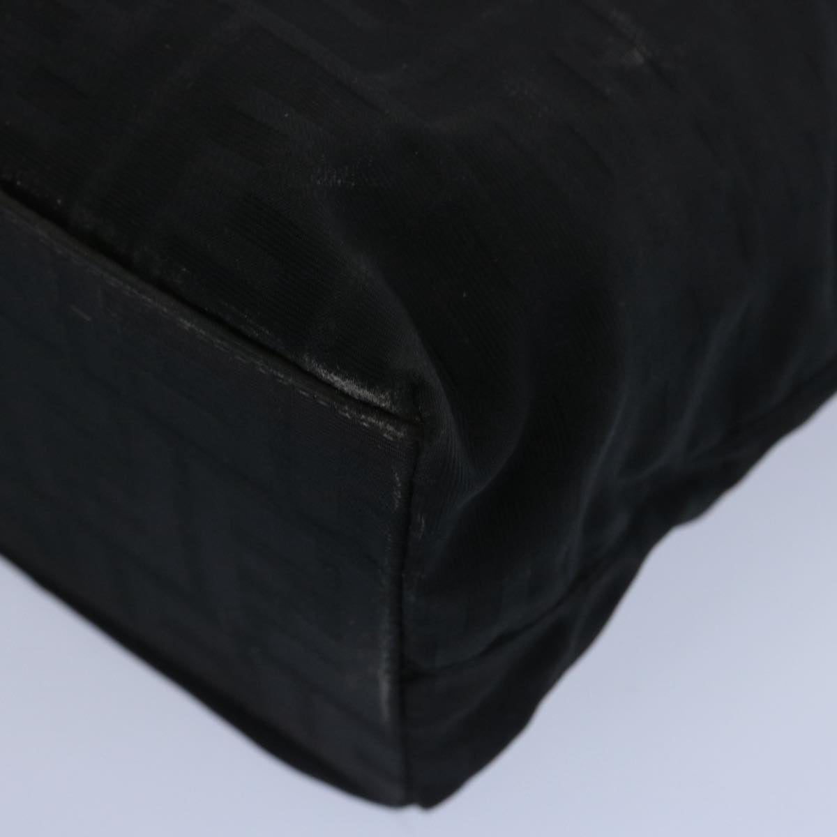 FENDI Zucca Canvas Hand Bag Black 61642