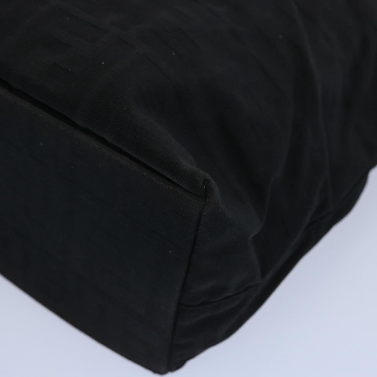 FENDI Zucca Canvas Hand Bag Black 61642