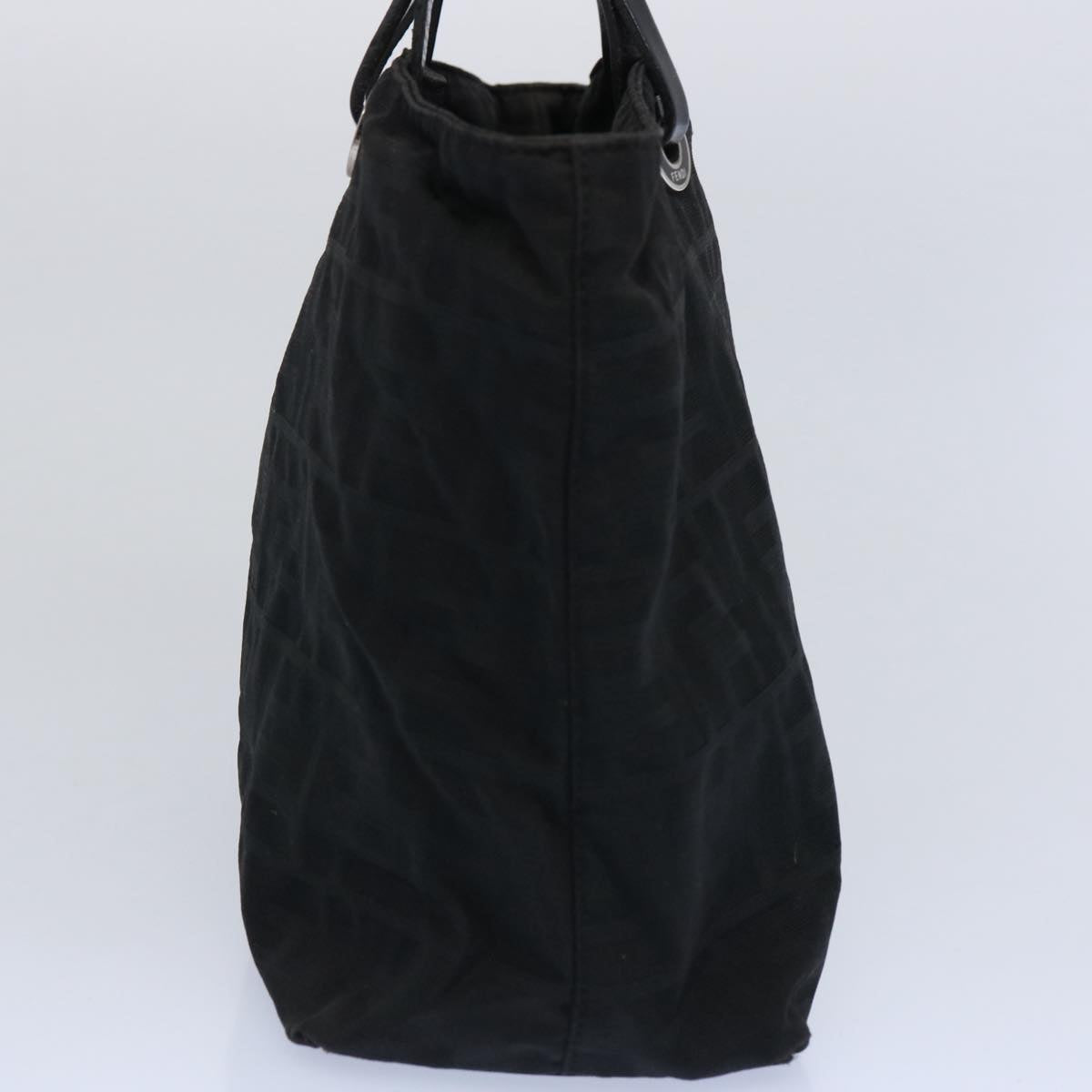 FENDI Zucca Canvas Hand Bag Black 61642