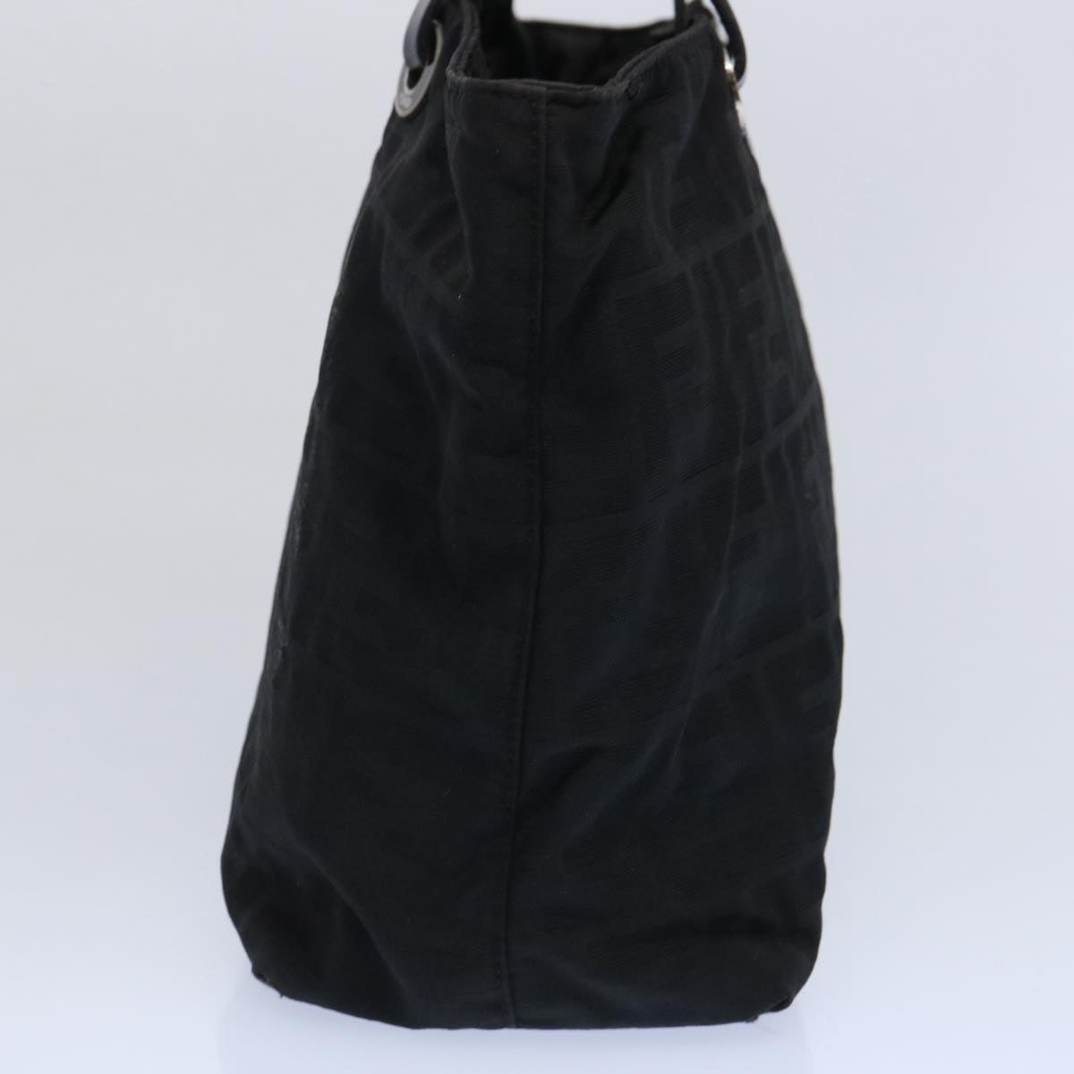 FENDI Zucca Canvas Hand Bag Black 61642