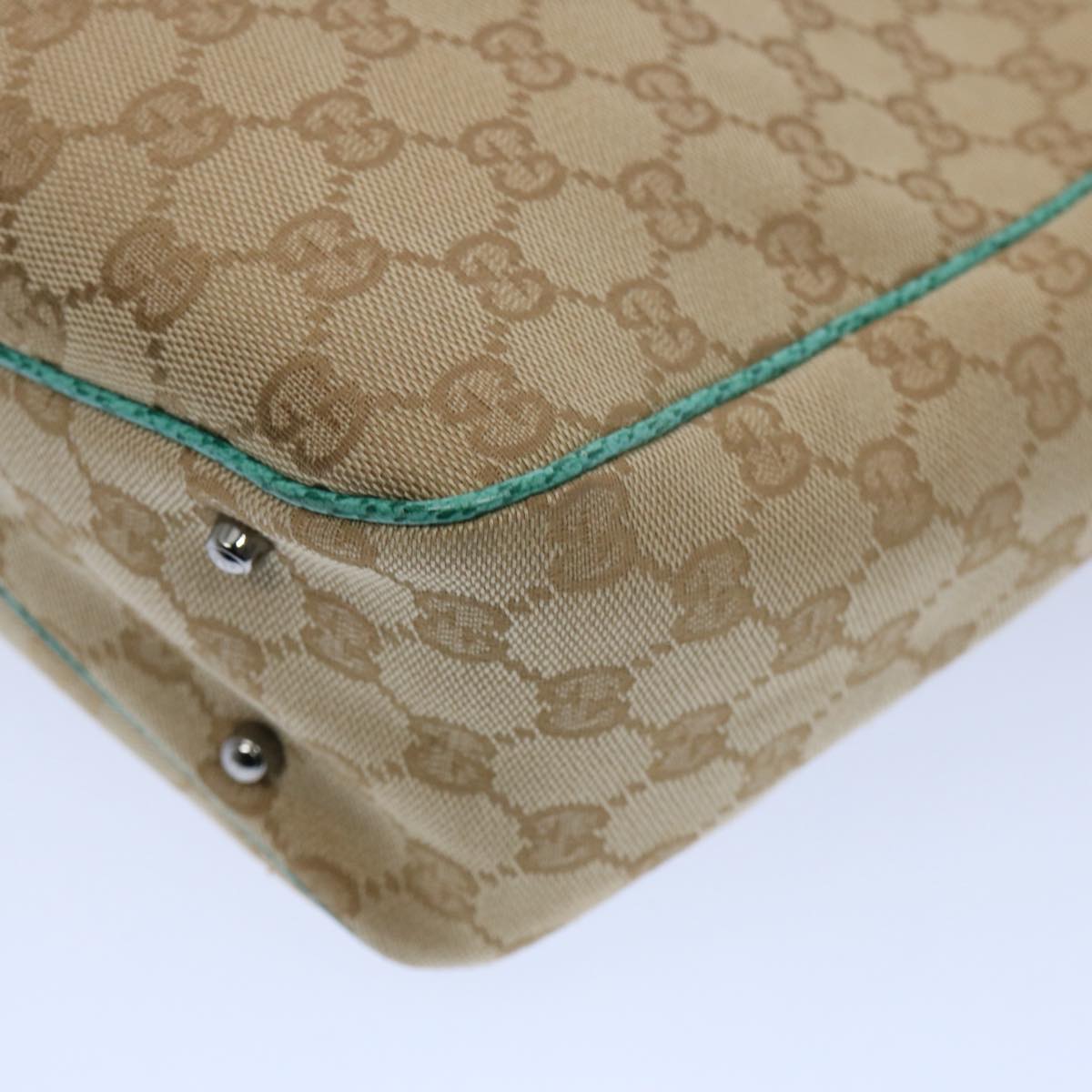 GUCCI GG Canvas Tote Bag Beige 113019 61647