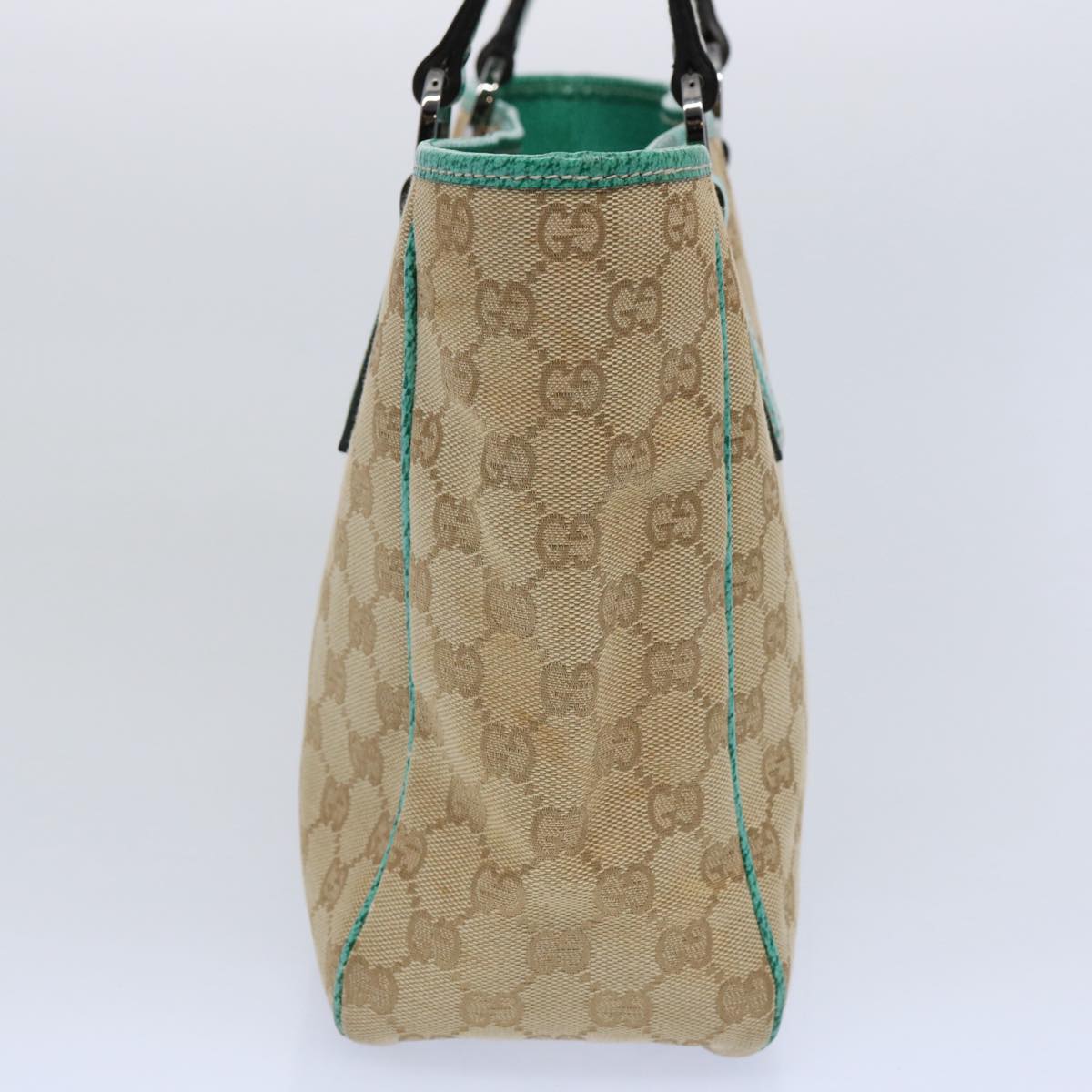 GUCCI GG Canvas Tote Bag Beige 113019 61647
