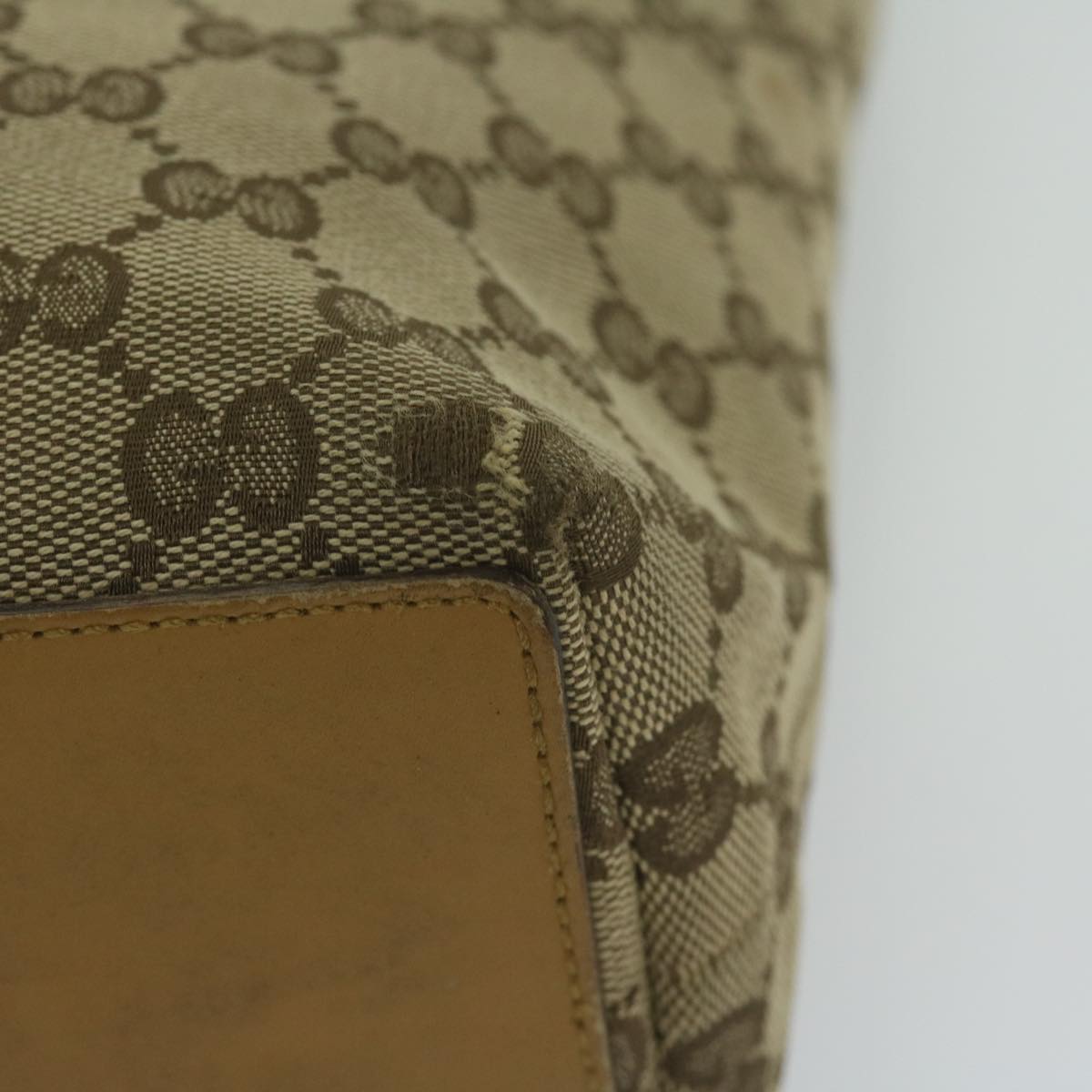 GUCCI GG Canvas Hand Bag Beige 002 1099 61649