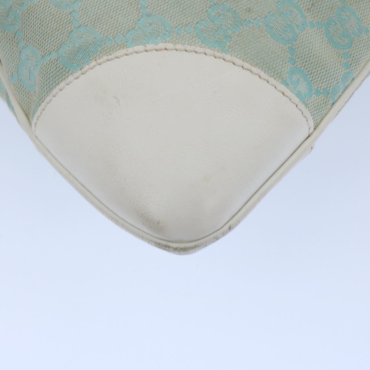 GUCCI GG Canvas Jackie Shoulder Bag Light Blue 001 4057 61650