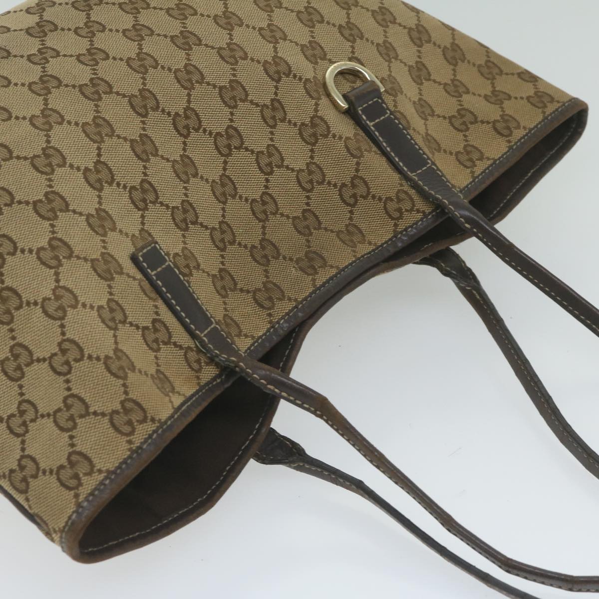GUCCI GG Canvas Tote Bag Beige 169946 61653