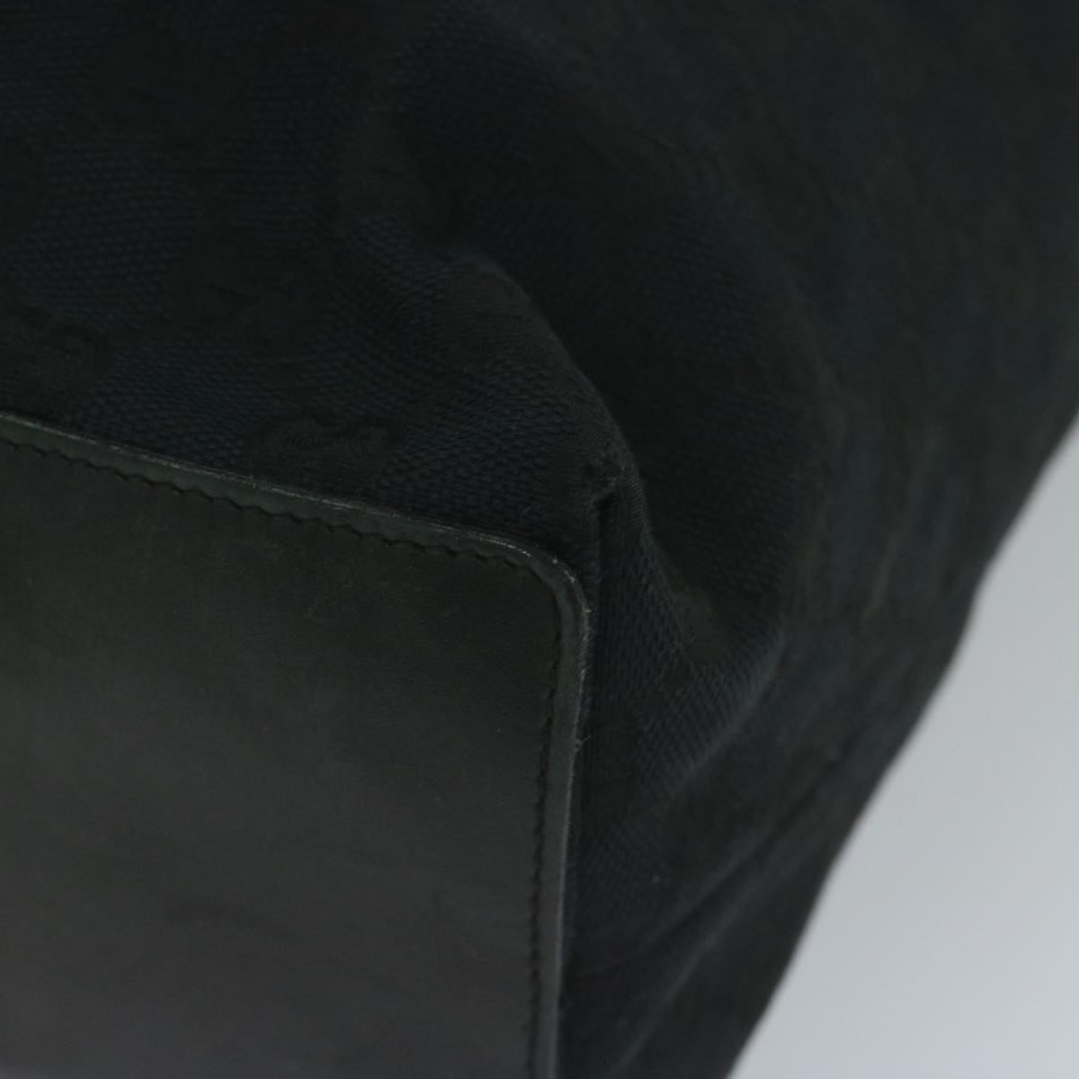 GUCCI GG Canvas Tote Bag Black 61656