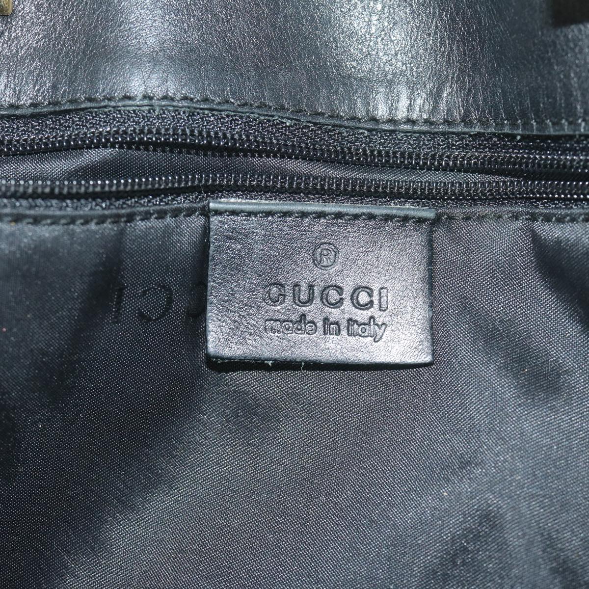 GUCCI GG Canvas Tote Bag Black 61656