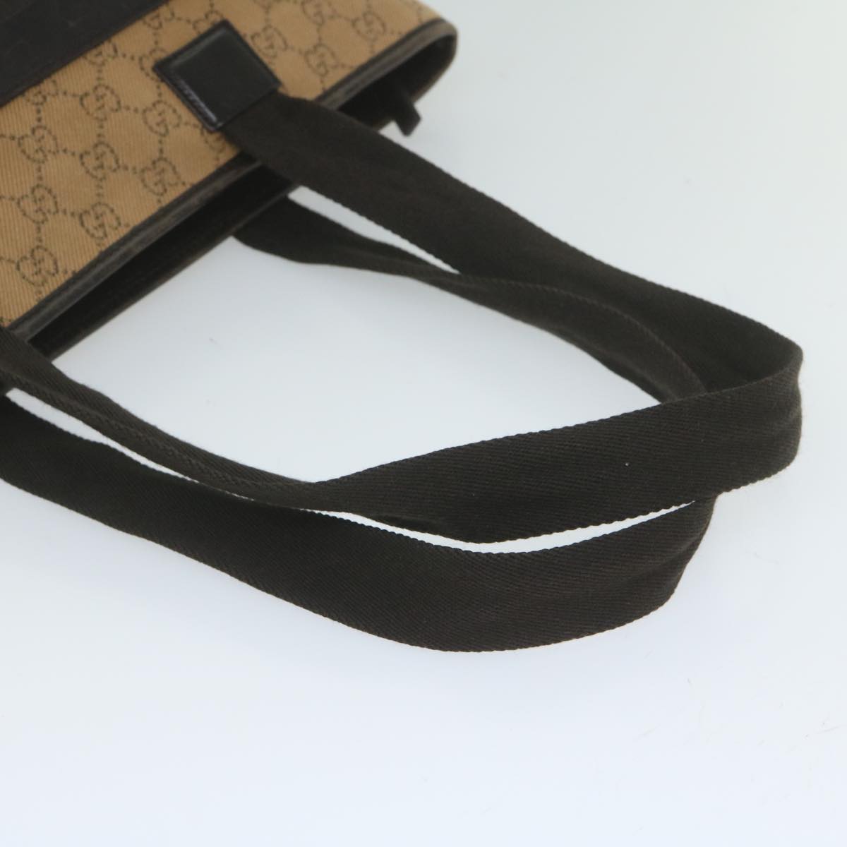 GUCCI GG Canvas Tote Bag Brown 61657