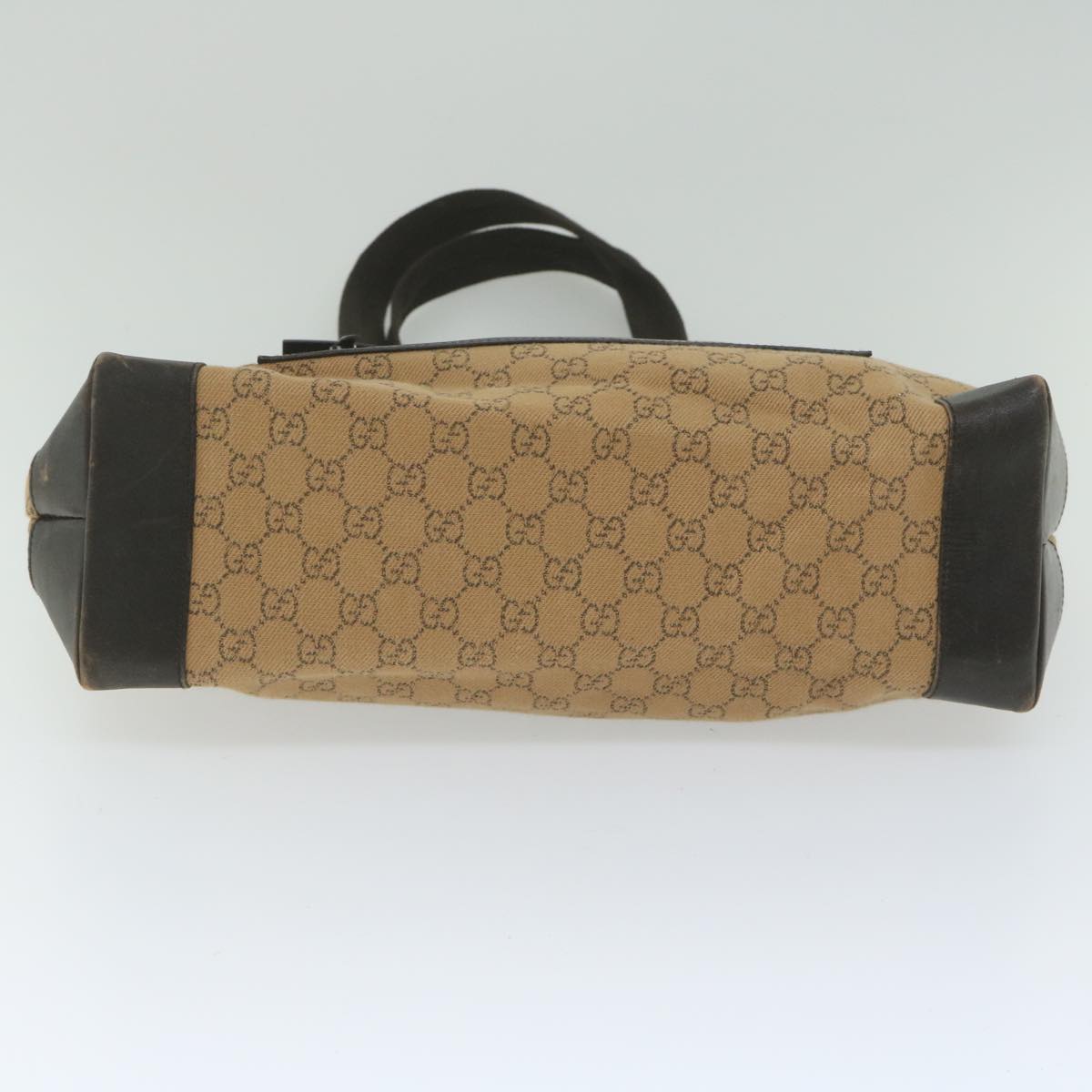GUCCI GG Canvas Tote Bag Brown 61657