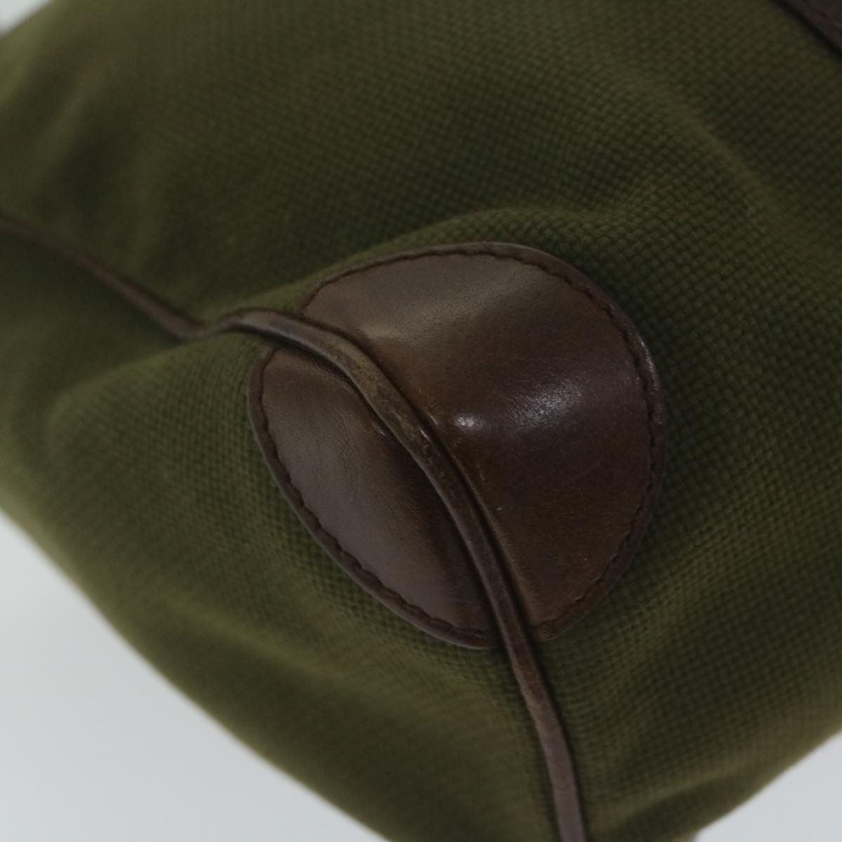 GUCCI Hand Bag Canvas Khaki 30458 61658