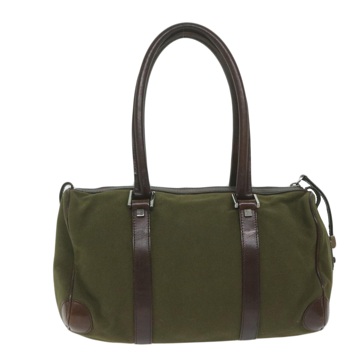GUCCI Hand Bag Canvas Khaki 30458 61658