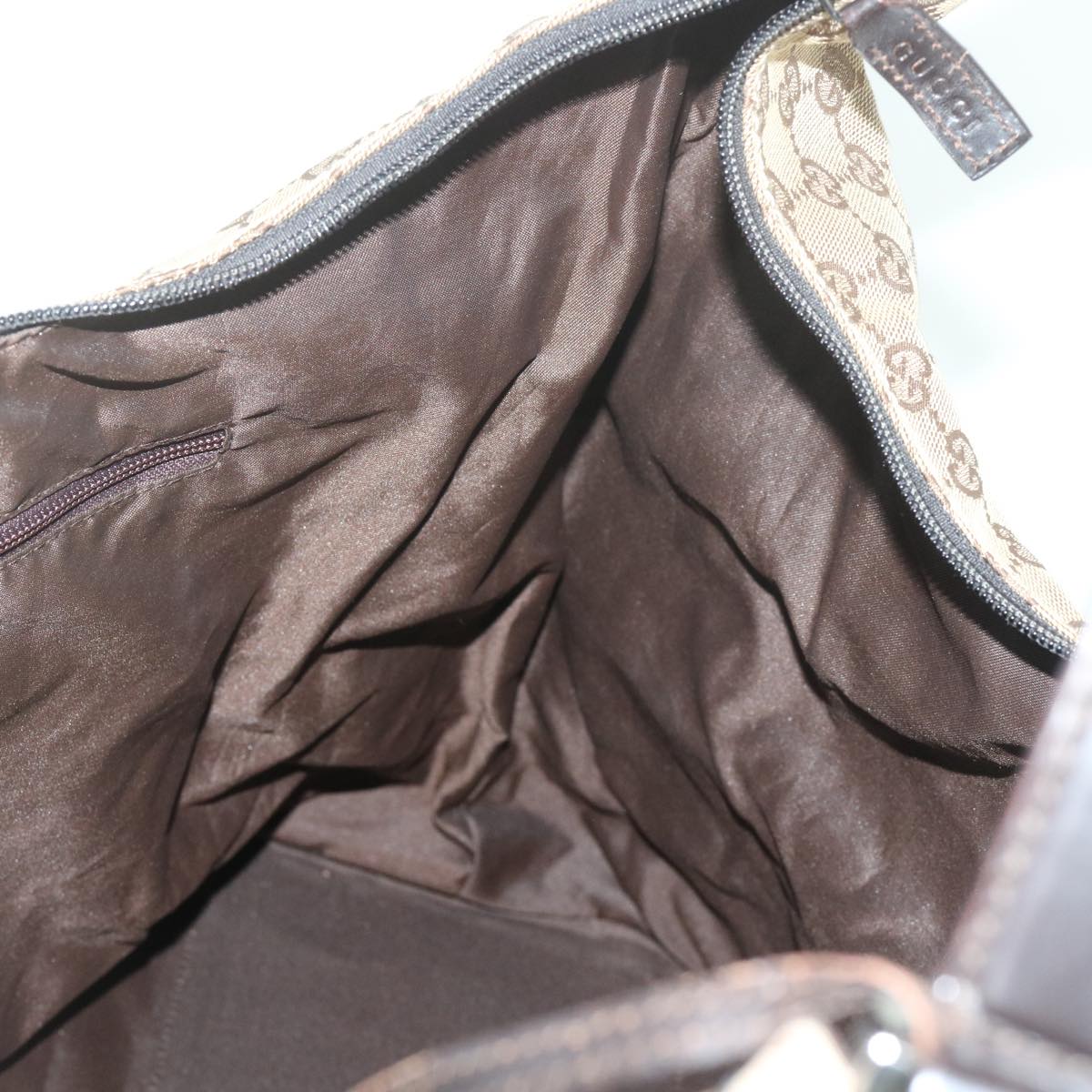 GUCCI GG Canvas Shoulder Bag Beige 61662
