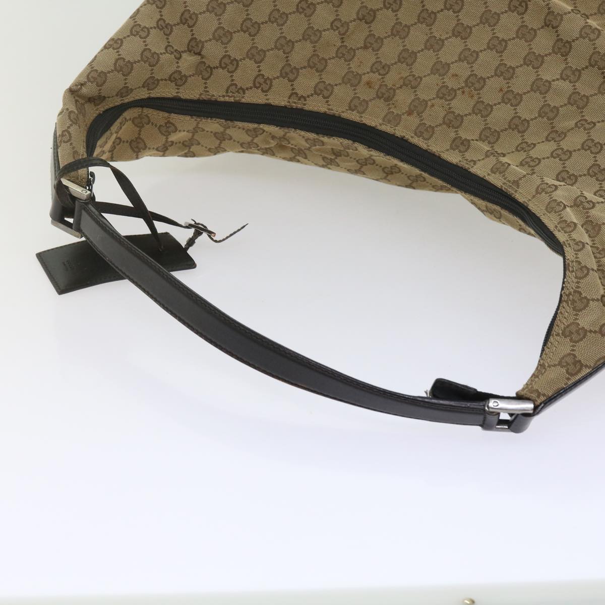 GUCCI GG Canvas Shoulder Bag Beige 61662