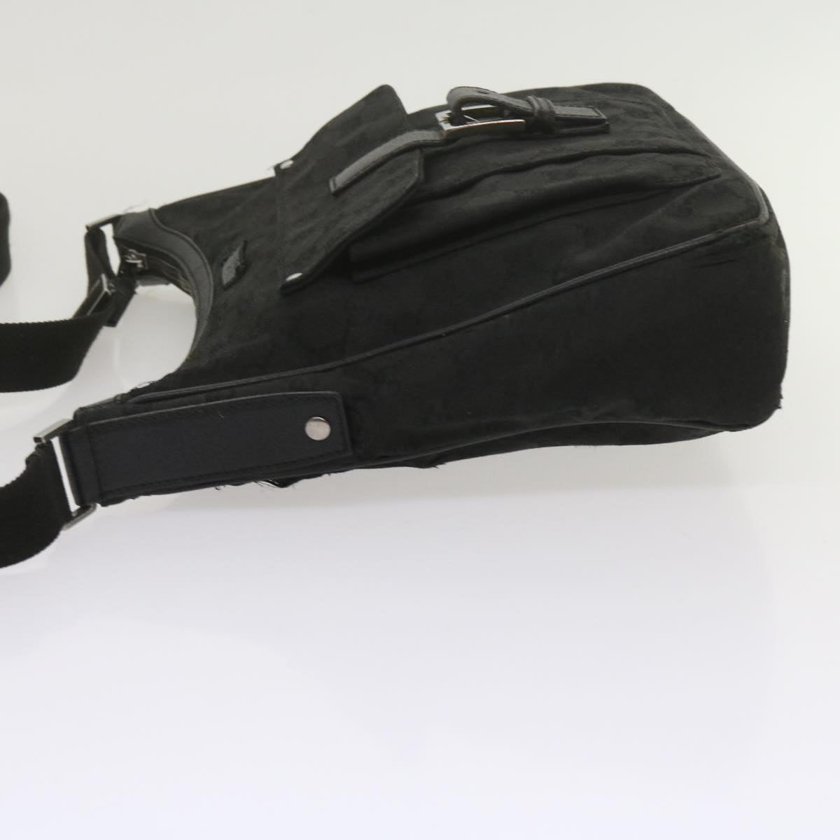 GUCCI GG Canvas Shoulder Bag Black 61704