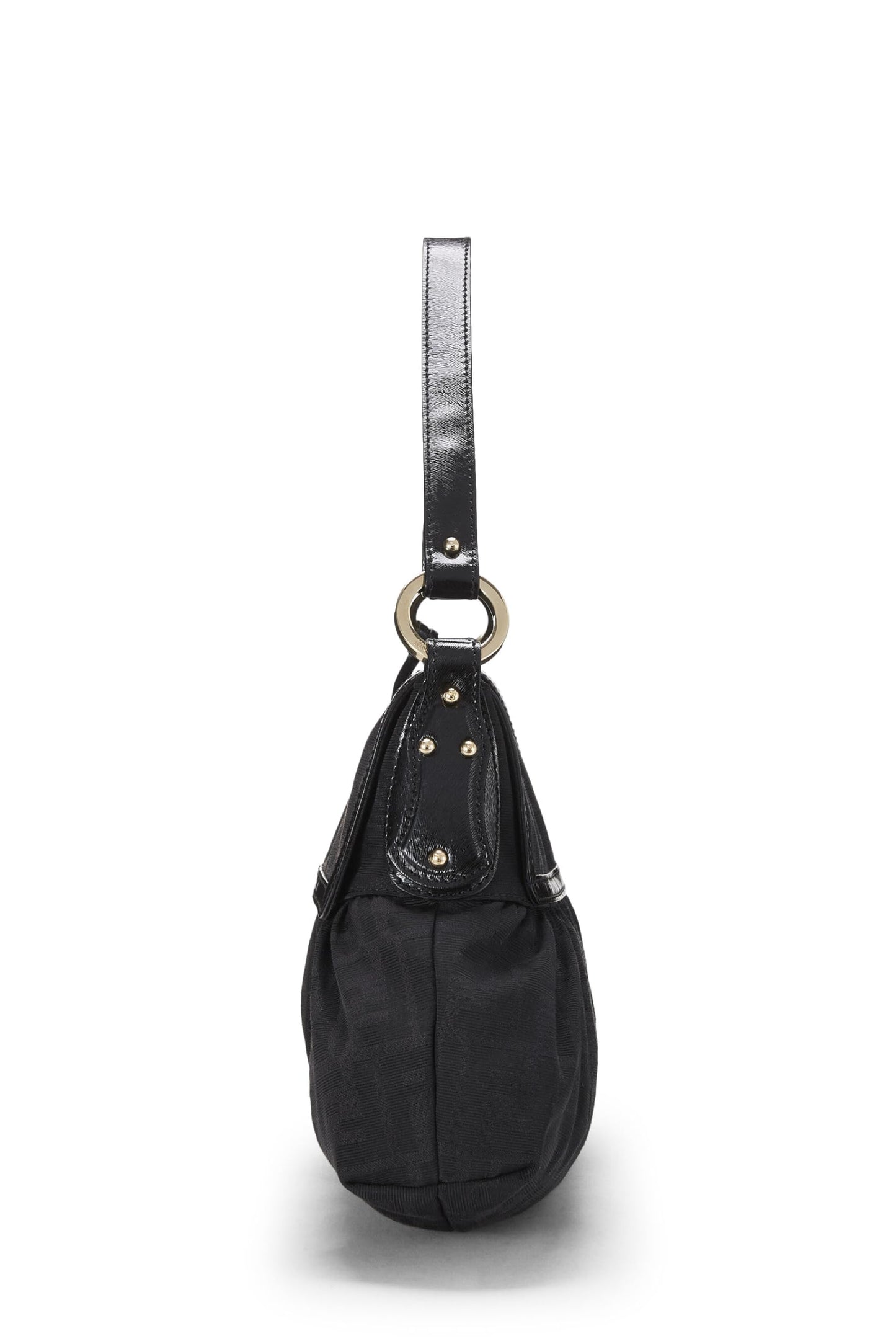 Fendi,  Black Zucca Canvas Chef Medium, Black
