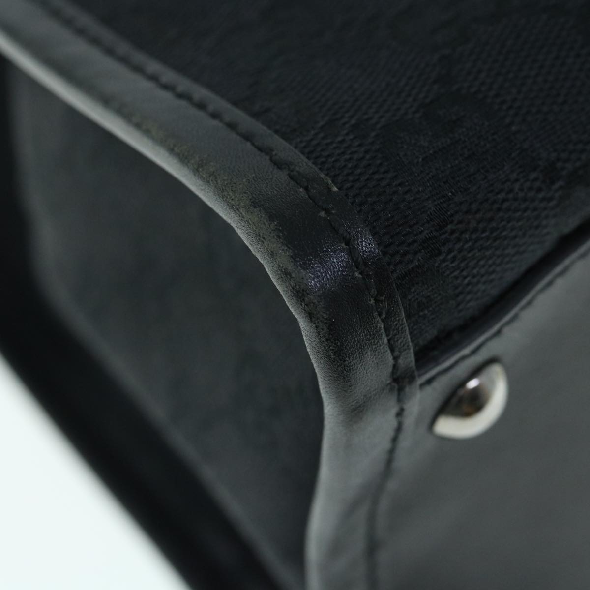 GUCCI GG Canvas Shoulder Bag Black 61801