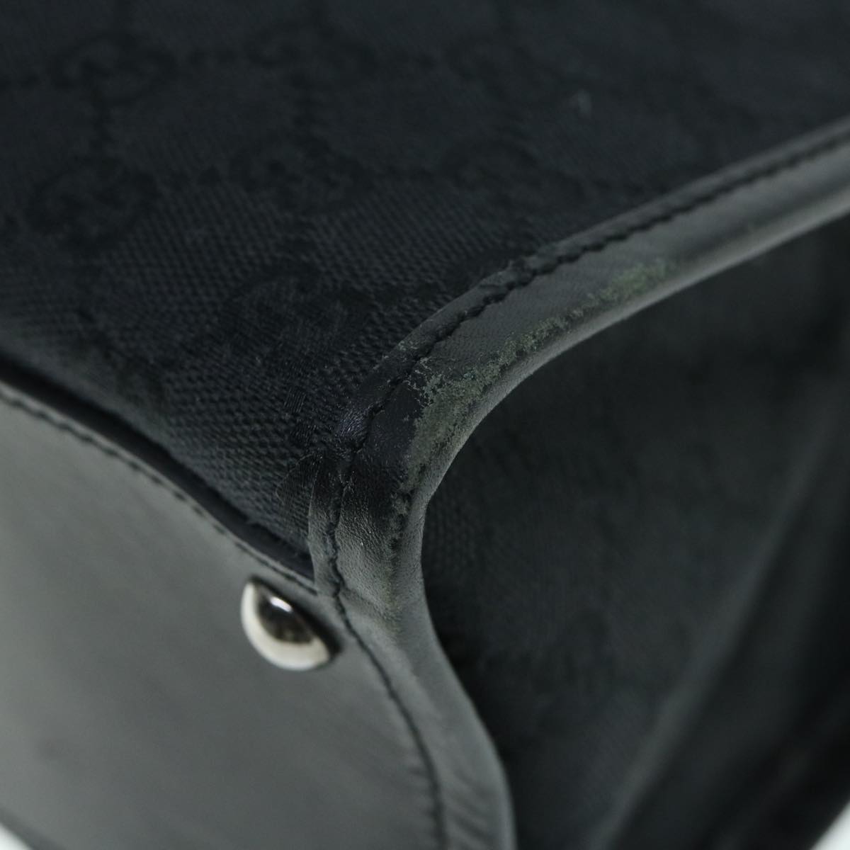 GUCCI GG Canvas Shoulder Bag Black 61801